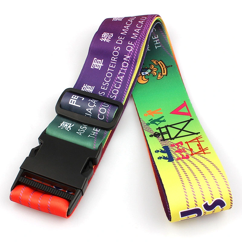 Custom colorful luggage belt suitcase strap