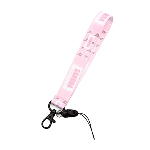 Custom logo lovely cute short lanyards