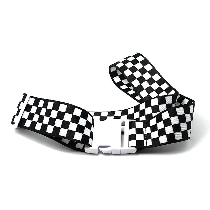 50 mm width polyester sublimation printed luggage belt with removable buckle
