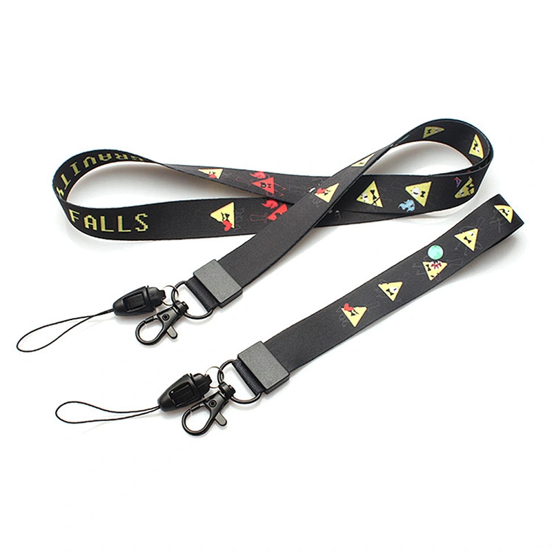 Personalized logo cheap neck printed custom polyester lanyards