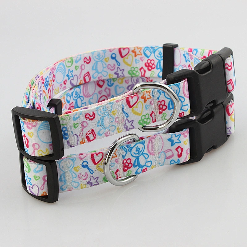 Premium quality adjustable polyester dog collar for training