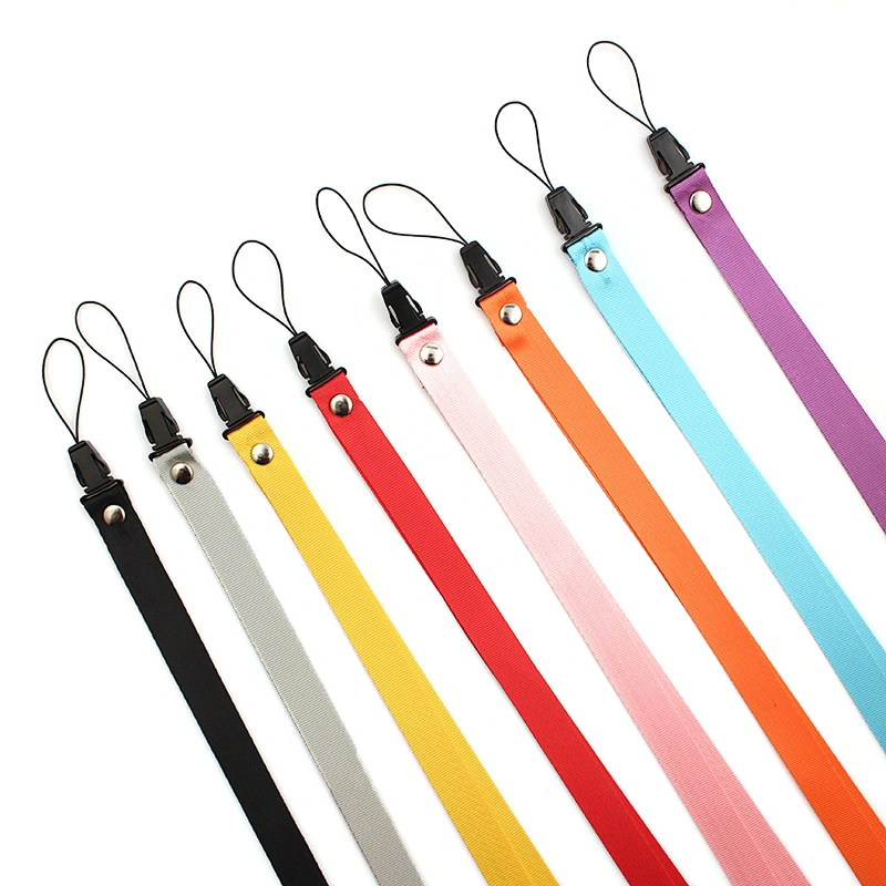 High quality custom rainbow colored lanyard maker for necklace keys
