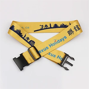 Custom made suitcases  luggage belt  with quick lock buckle