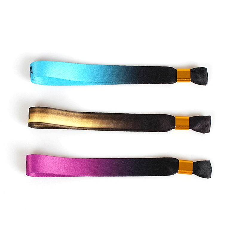 Festival Event Custom Fabric Sublimation Printed Polyester Cloth Bracelet For Events