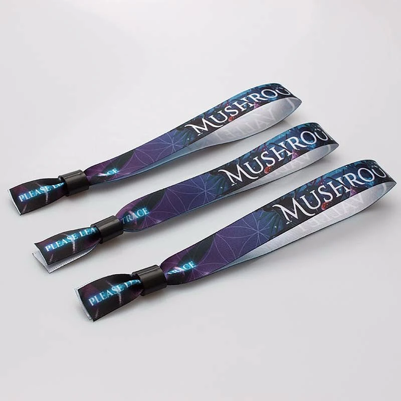 Promotional personalized gifts custom bulk buy festival wristband clasp