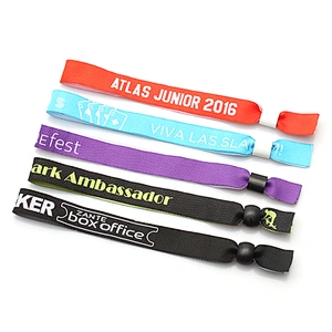 Cheap multifunctional rainbow custom fabric wristbands for children