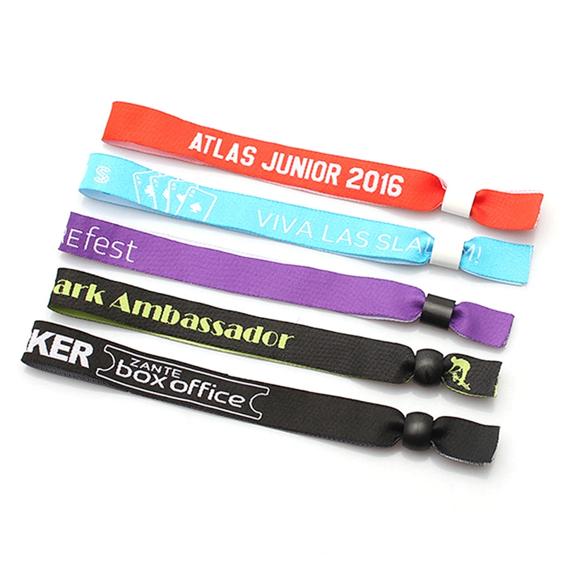 Cheap multifunctional rainbow custom fabric wristbands for children
