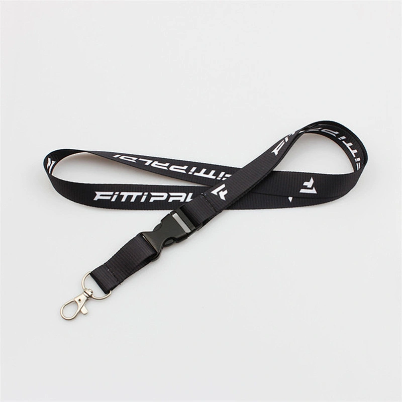 2019 new fashion high quality detachable plastic buckle sublimation polyester lanyard