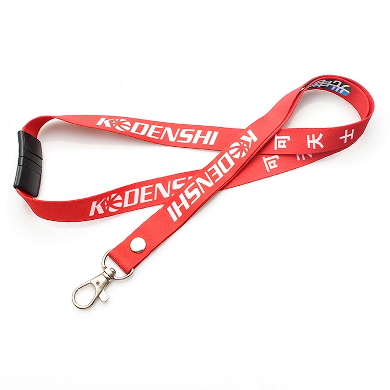 25*900 mm Sublimation full printing polyester breakaway lanyard