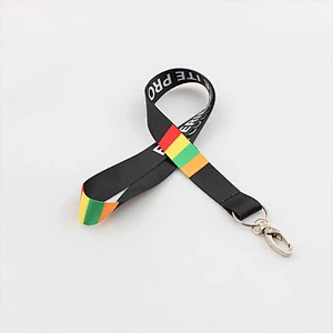 Customized High Quality Printing Custom Logo Polyester Christmas Lanyard