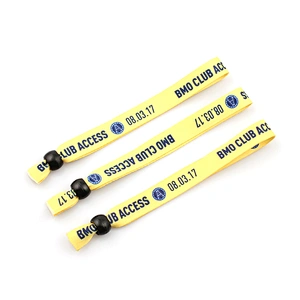 Fashionable eco friendly wristbands handcrafted with plastic slide lock