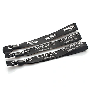 Custom flash polyester wristbands for party decoration