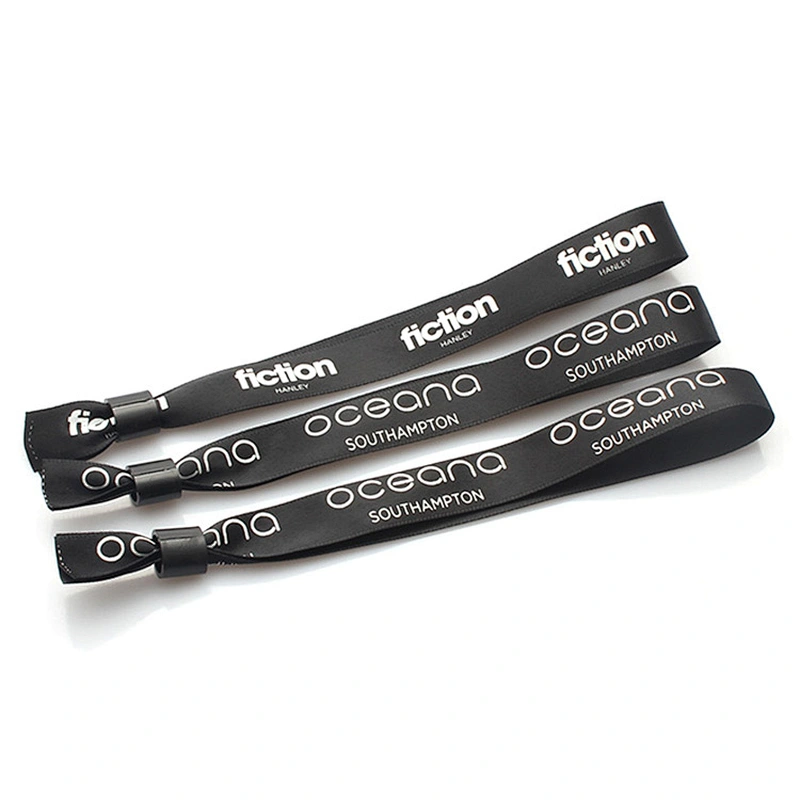 Custom flash polyester wristbands for party decoration