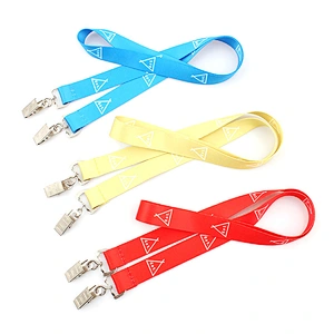 Competitive prices double end fashion designer lanyard with metal hooks