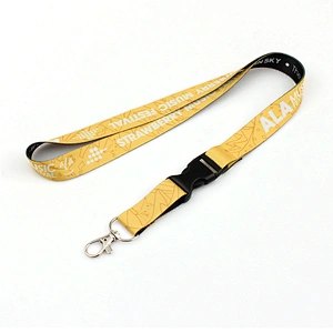 Fashion style polyester material customised personalized print lanyard