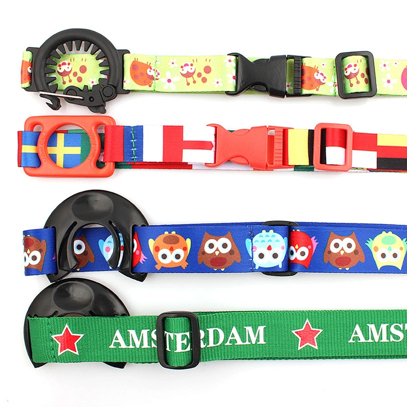 Durable custom logo water bottle holder lanyard strap