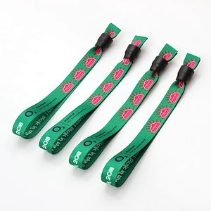 One time use sublimation printed wristband for activity