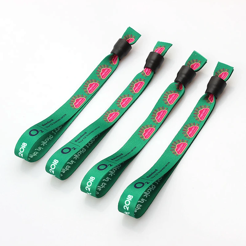 One time use sublimation printed wristband for activity