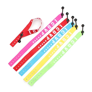 New design cheap one time use fashion funny woven wristband