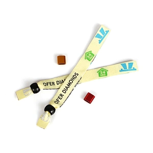 OEM Wholesale cheap custom woven polyester active fabric wristband