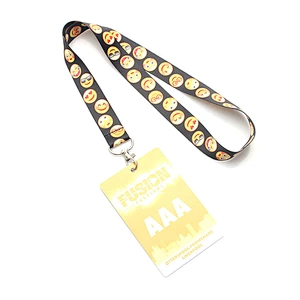Heat transfer printing polyester eco-friendly lanyard with hook