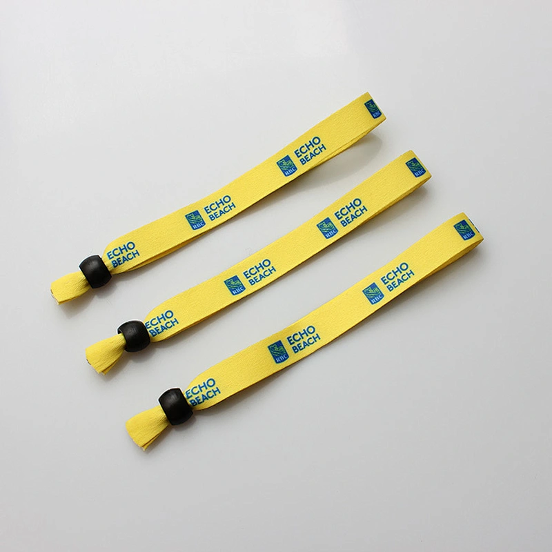 Factory directly made single polyester sublimation yellow wristband
