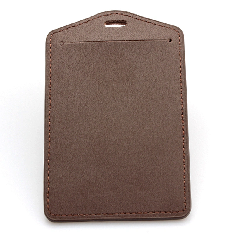 High quality Id card PU badge holder supplier