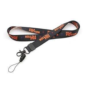 Factory price heat printing custom design logo neck lanyard cell phone loop