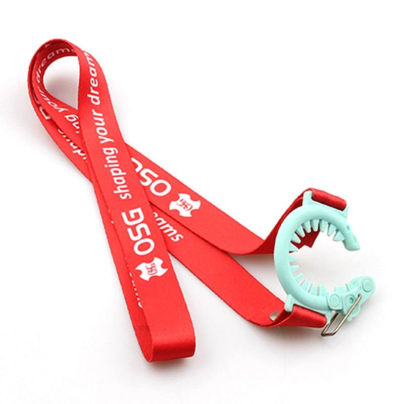 Bottle holders polyester neck lanyard strap with plastic bottle buckle