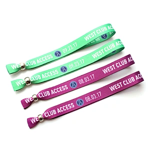 Custom polyester souvenir wristband for activity party