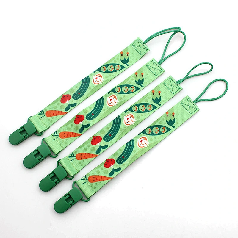 China supplier custom food grade baby bites pacifier clip chain
