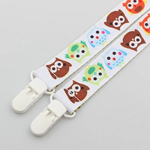 Soother Dummy Pattern Print Newborn Baby Pacifier Clip