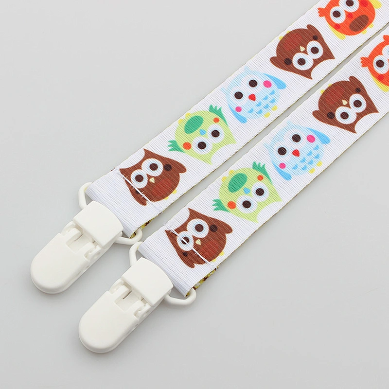 Soother Dummy Pattern Print Newborn Baby Pacifier Clip