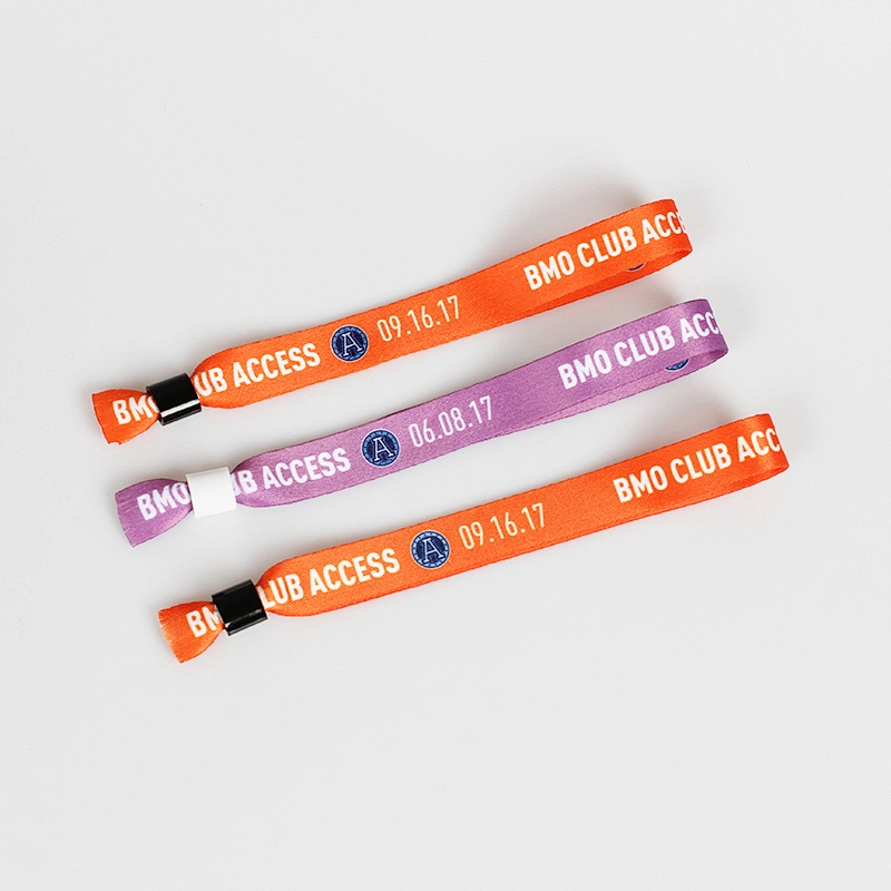 Festival Event Custom Fabric Sublimation Printed Polyester Cloth Bracelet For Events