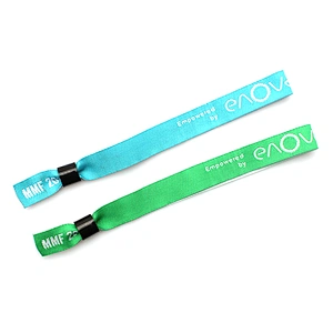 One time use wristband custom personalized woven bracelets