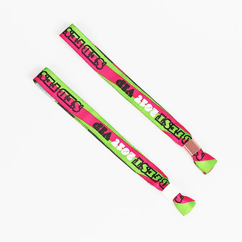 Cheap woven wristband for public event