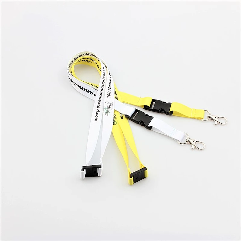 Popular polyester custom sublimation breakaway lanyard with small order