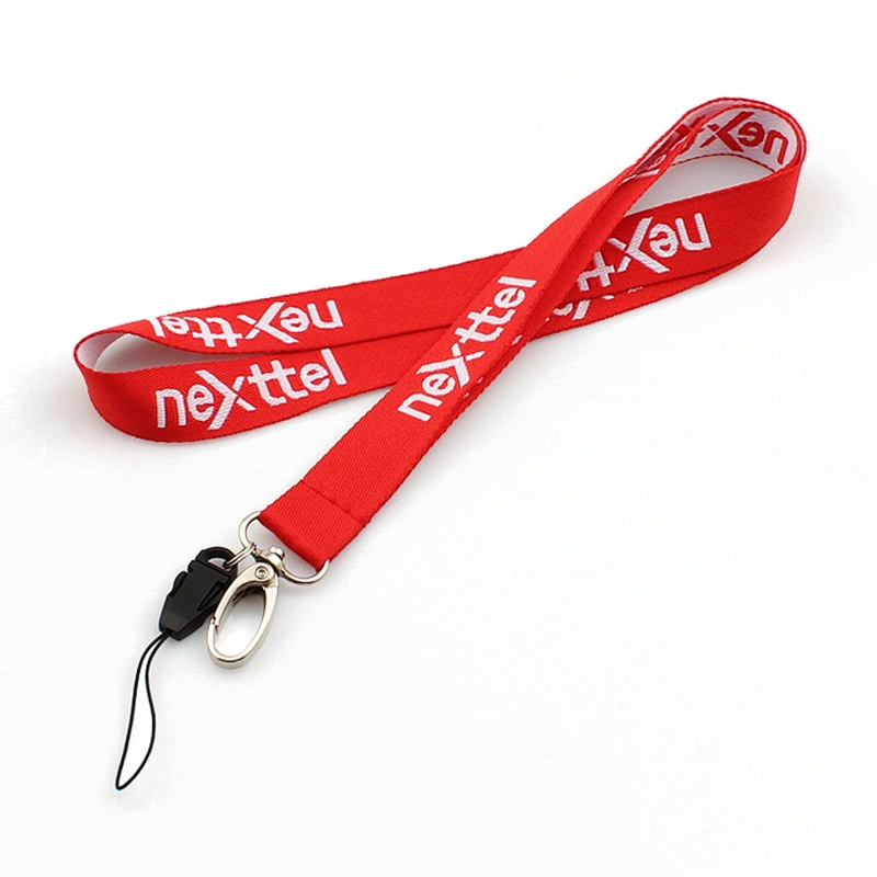 Wholesale Promotional Gift Custom Jacquard Fabric Lanyard