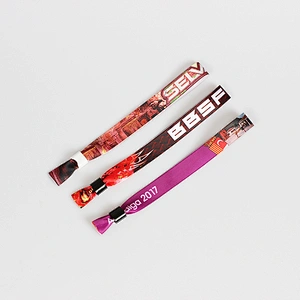 Fabric sublimation custom logo wristband for event