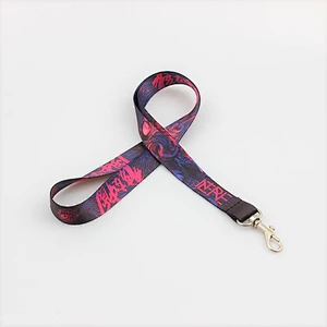 Personalized logo neck lanyard with satin material