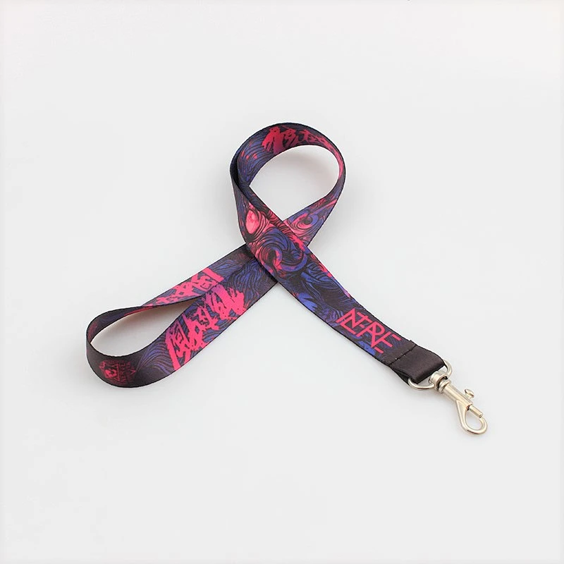 Personalized logo neck lanyard with satin material