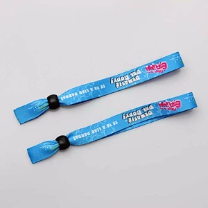 Promotion fabric sublimation security custom wristbands