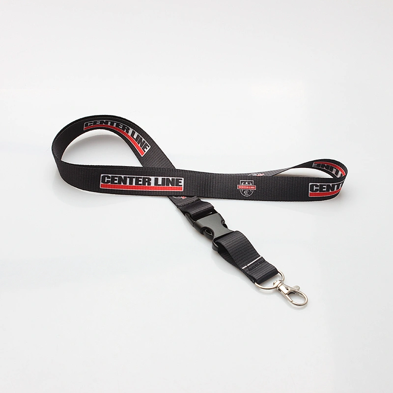 Manufacturing high quality cheap custom design polyester neck lanyard for company