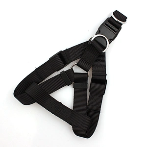 Premium custom black easy walk nylon dog safety harness