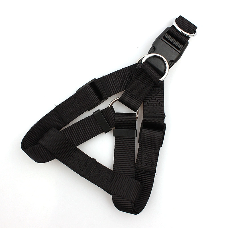 Premium custom black easy walk nylon dog safety harness