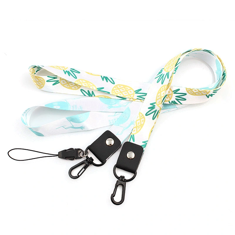 Custom wholesale plain nylon lanyard no minimum order