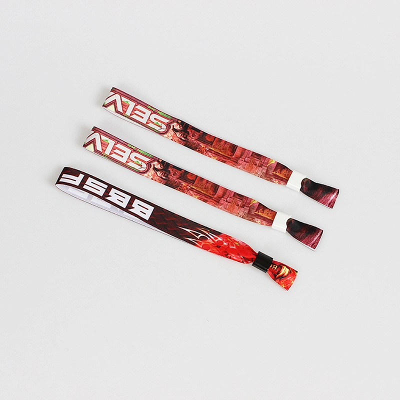 Fabric sublimation custom logo wristband for event