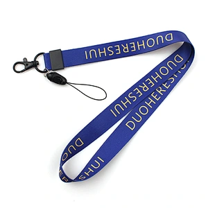 Promotional sublimation printing lanyard with metal hook