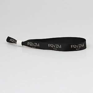 Festival events custom no minimum order woven polyester wristband