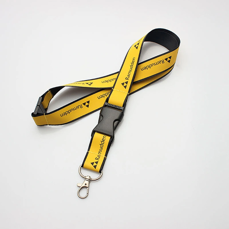 100% polyester fabric professional IBM lanyard with custom color